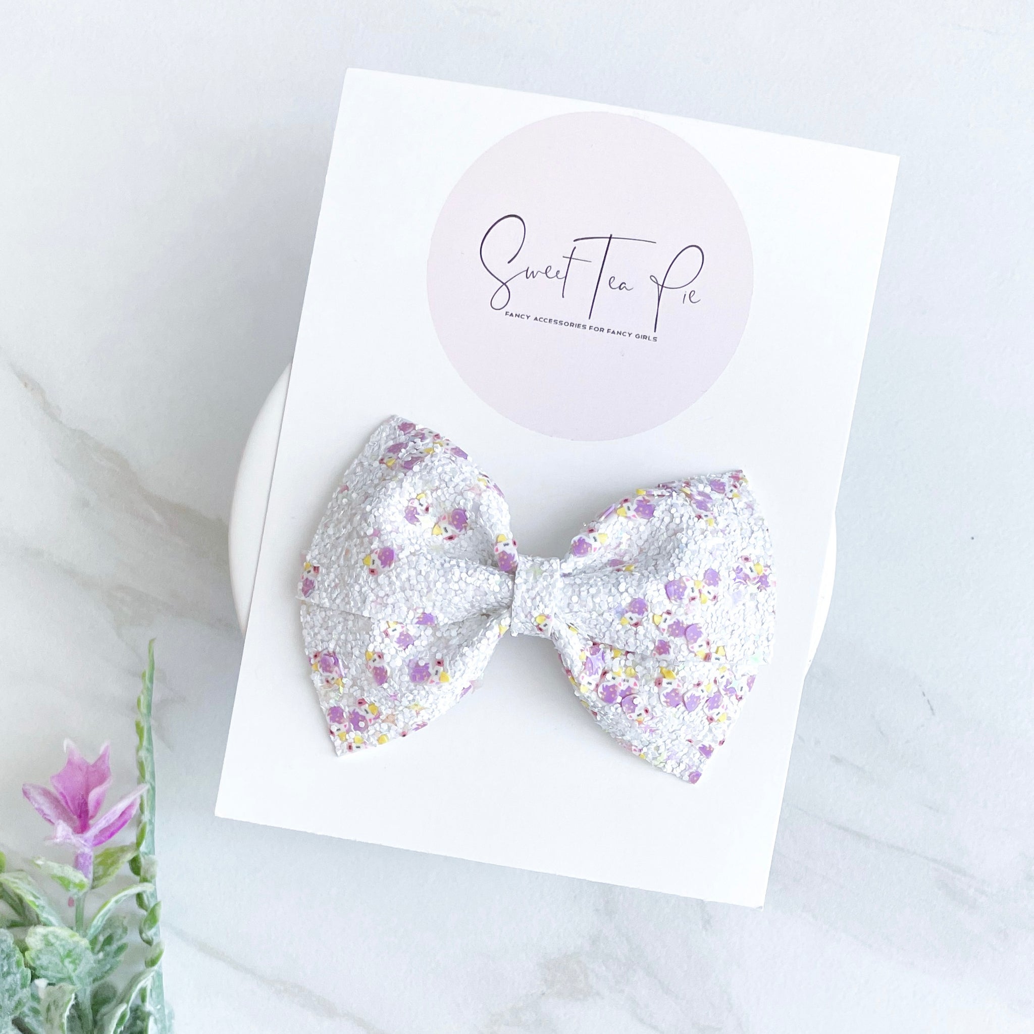Unicorn Glitter Modern Lu Hair Bow