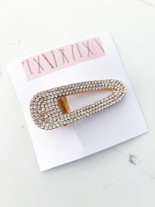 Gold Crystal Glam Clip