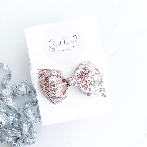 Happy New Year Knot Hair Bow
