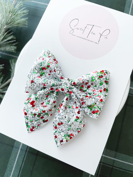 Silver Bells Sailor Hair Bow