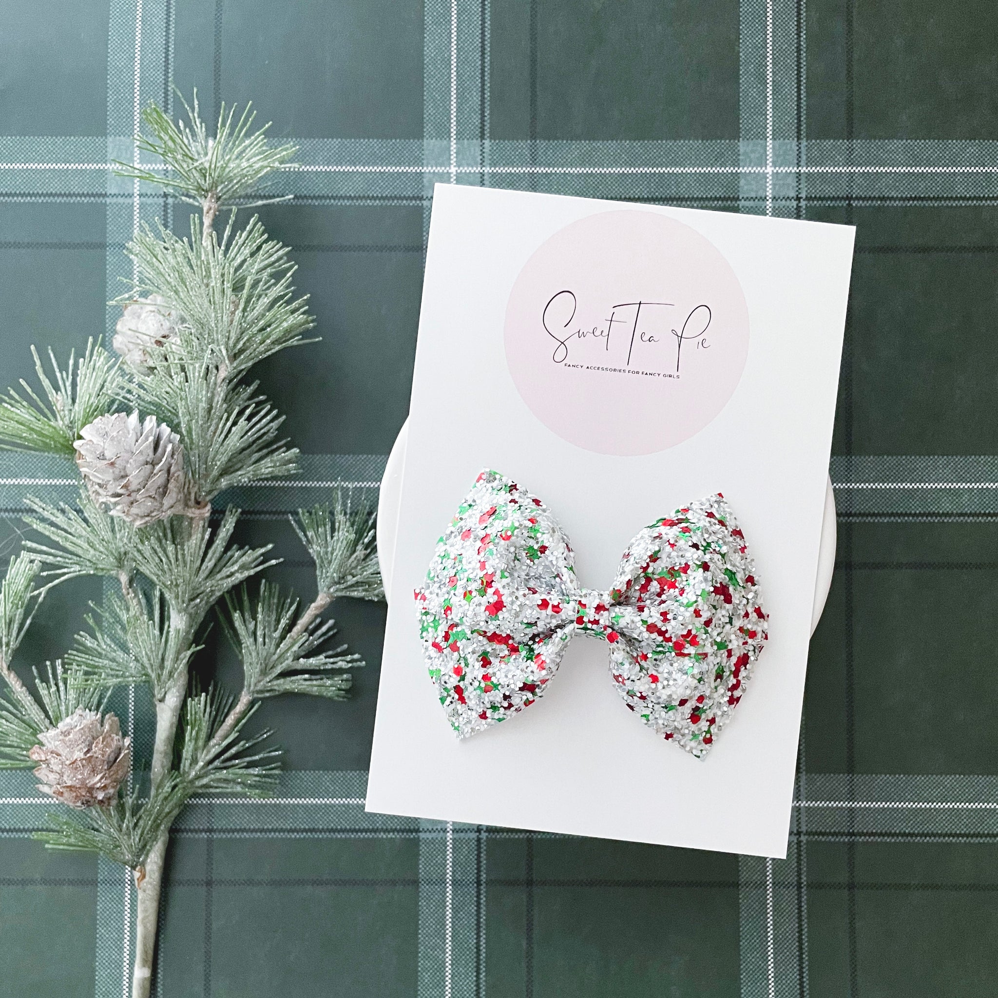 Silver Bells Modern Lu Hair Bow