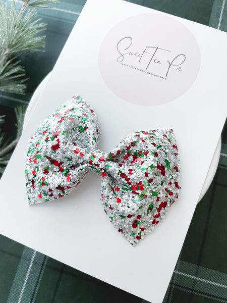 Silver Bells Modern Lu Hair Bow