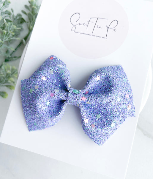 Purple Star Lu Hair Bow