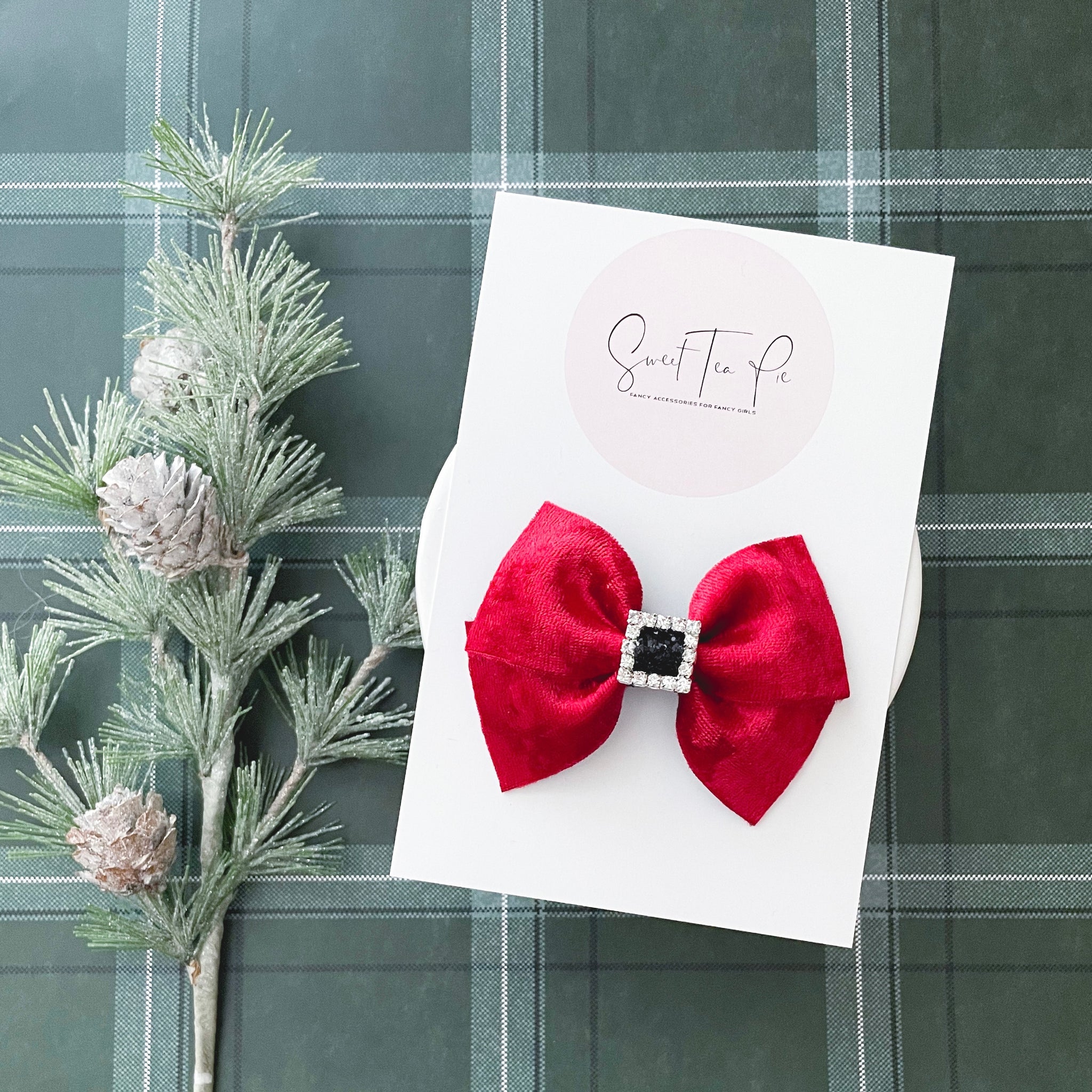 Santa Suit Modern Lu Hair Bow
