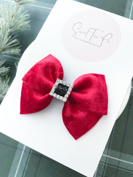 Santa Suit Modern Lu Hair Bow