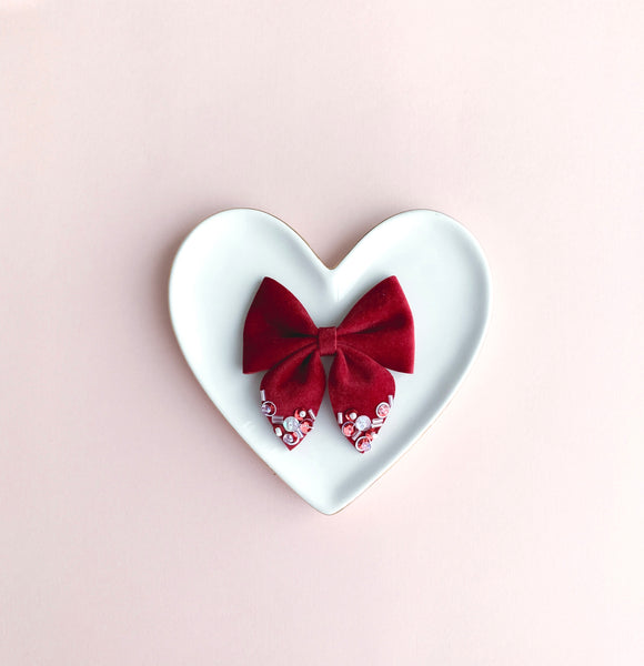 Red Velvet Sequin Dripped Sailor - #1