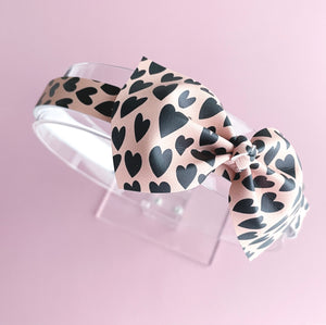 Leopard Hearts Headband