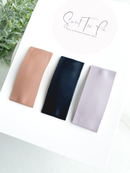 Uniform Solids Snap Clip - Set of 3