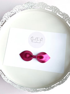 Galentines Petite Leather Hair Bow