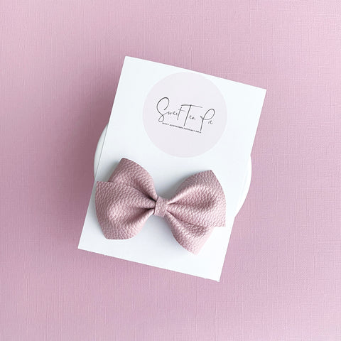 Quartz Pink Lu Hair Bow