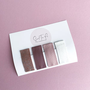 Sweetheart Solid Snap Clip - Set of 4