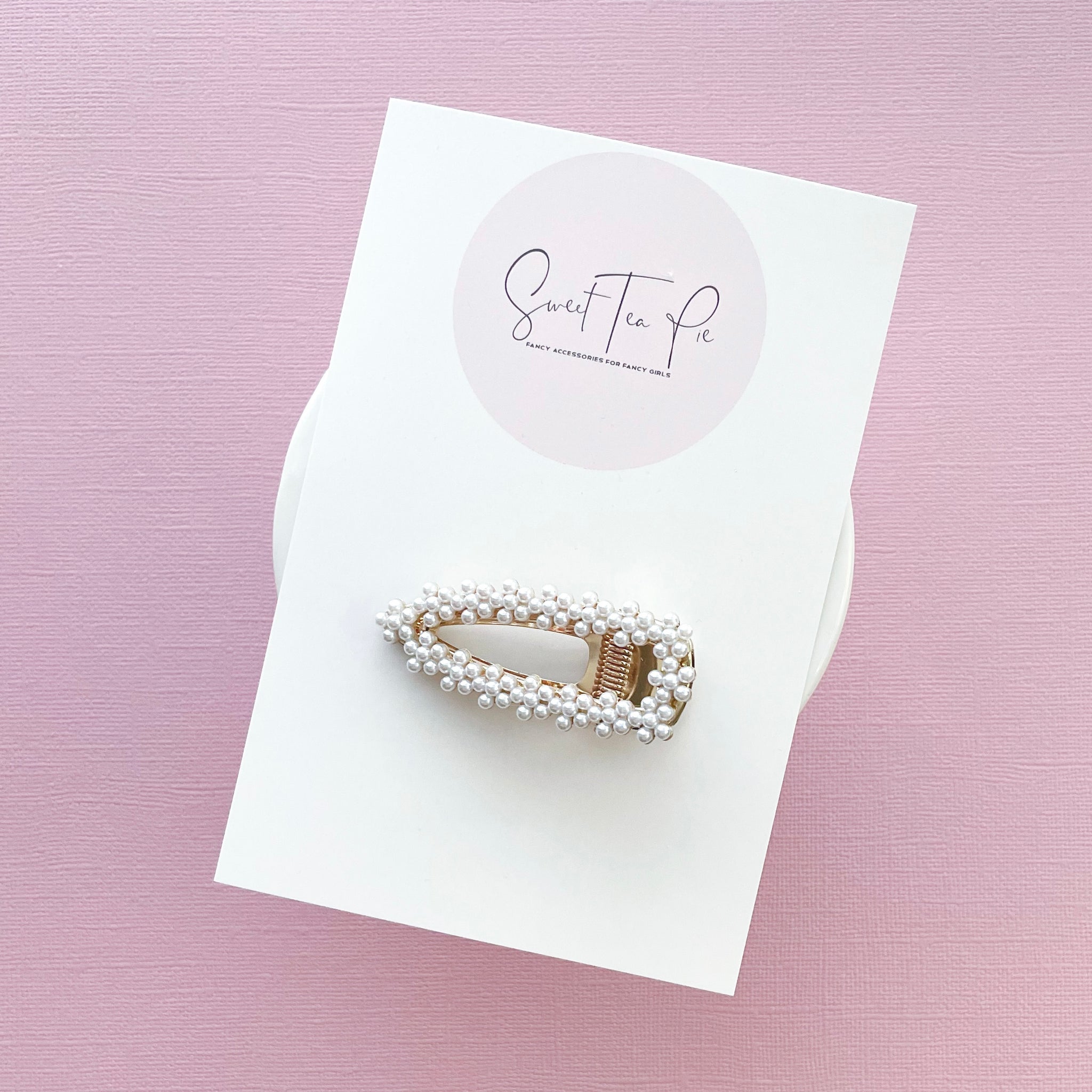 Pearl Flowers Glam Clip