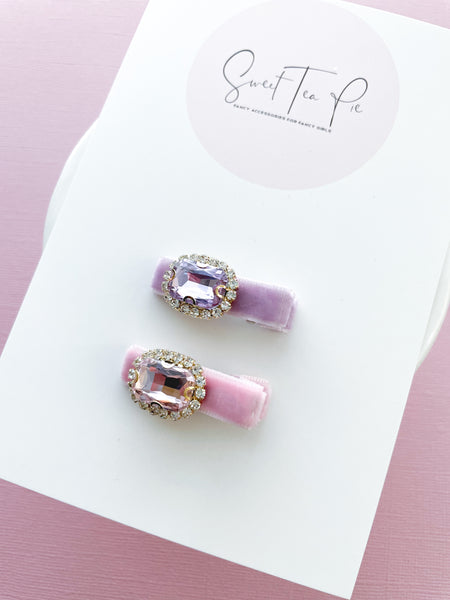 Royal Gems Mini Glam Clips - Set of 2