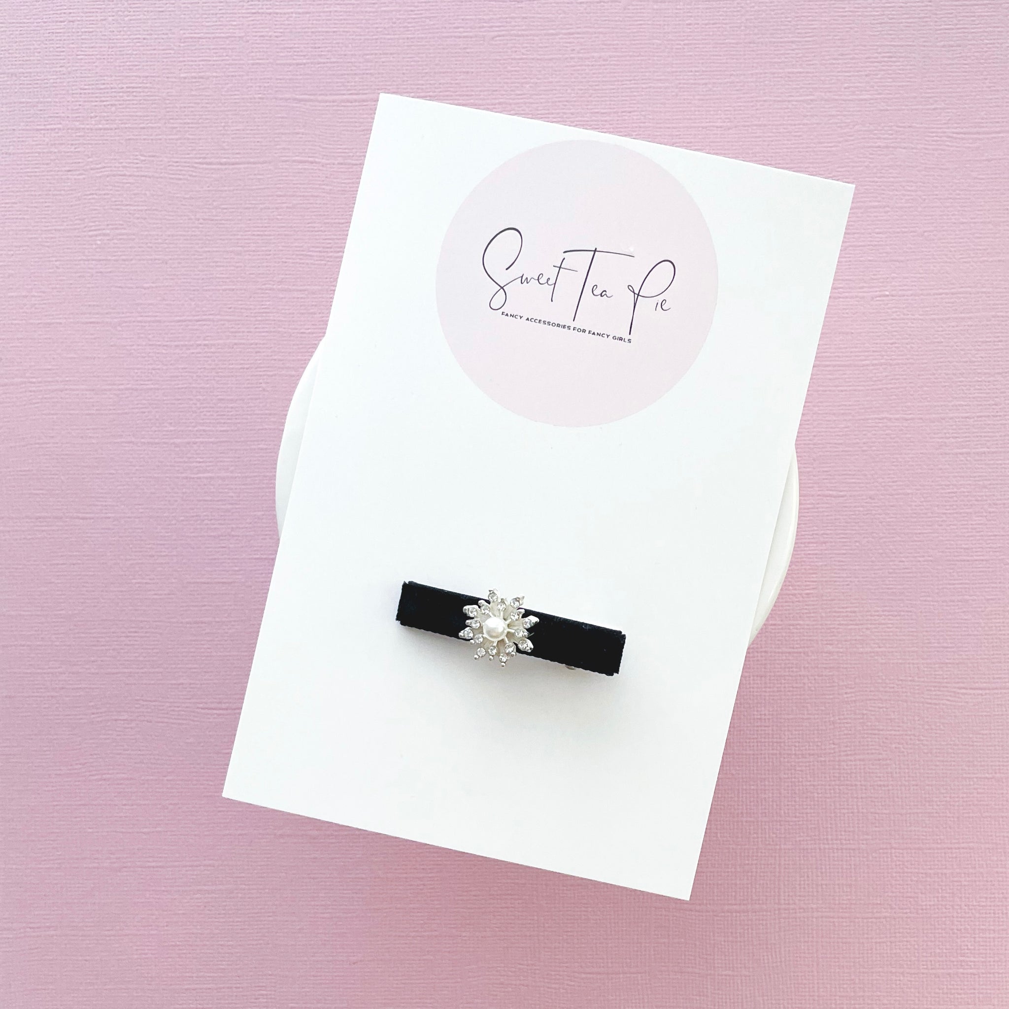 Royal Gems Silver Pearl Glam Clip
