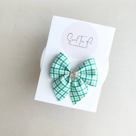 Plaid Kilt Sailor Hair Bow