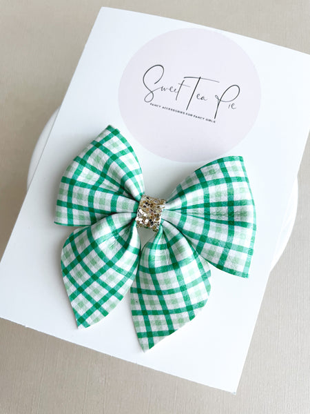 Plaid Kilt Sailor Hair Bow