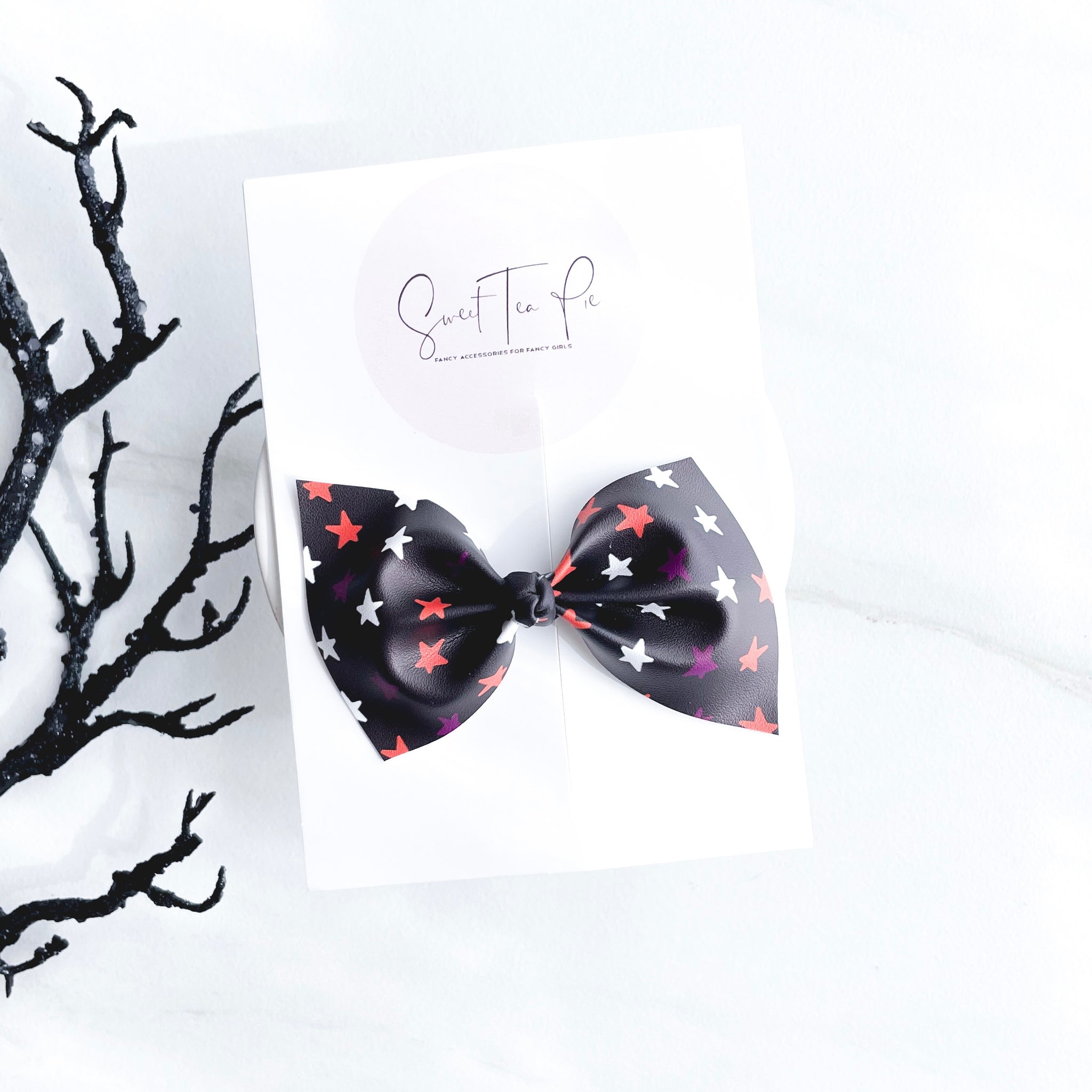 Halloween Stars Knot Hair Bow