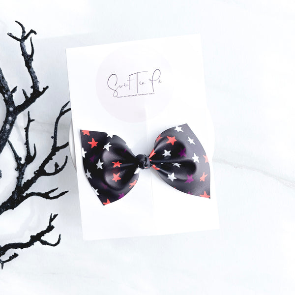 Halloween Stars Knot Hair Bow