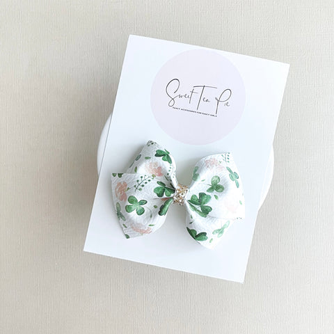 Field of Clovers Lu Hair Bow