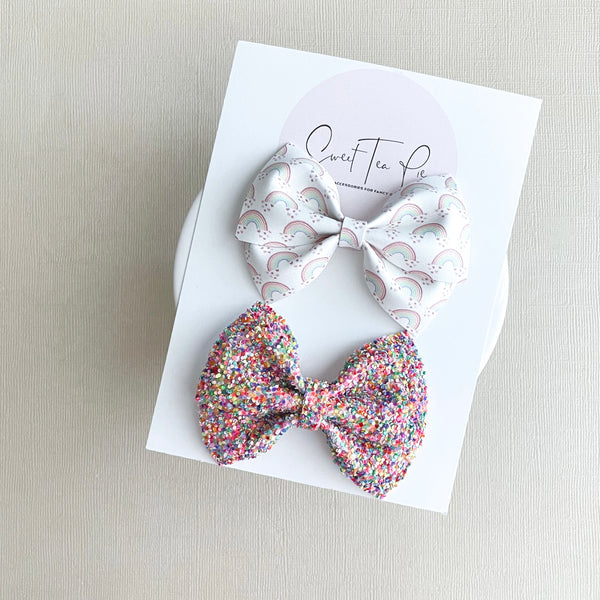 Rainbows Mini Lu Bow - Set of 2