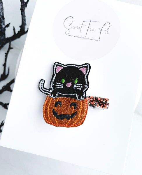 Black Cat Glam Clip