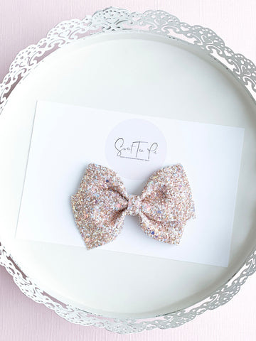 Blush Gold Lu Hair Bow
