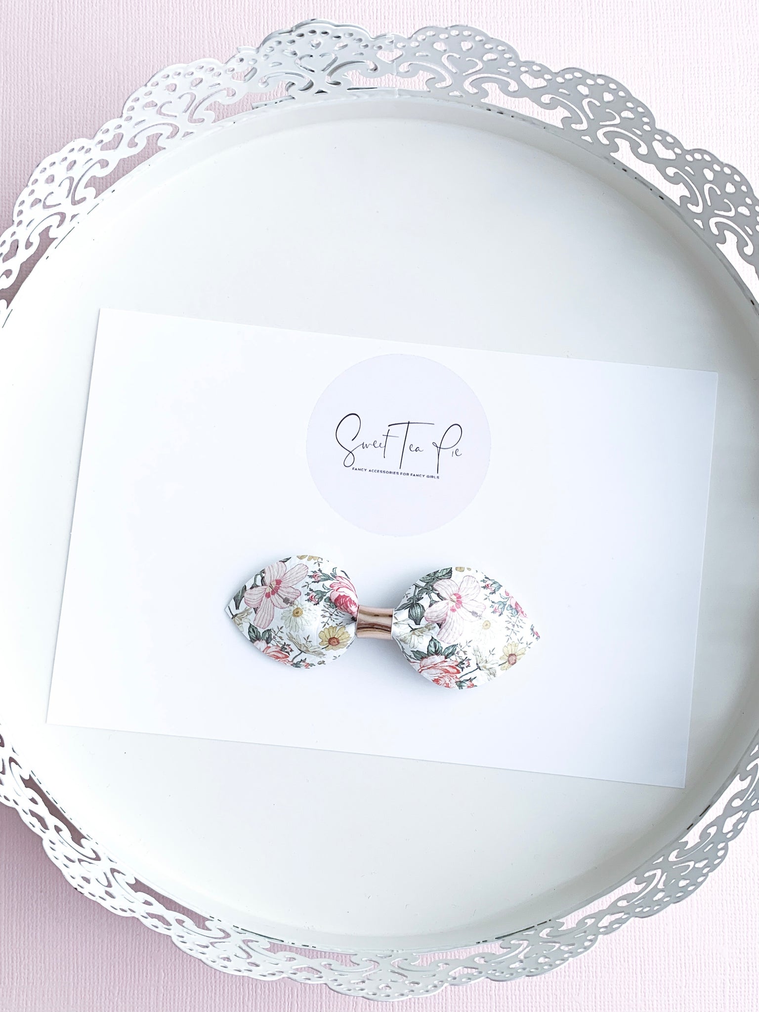Vintage Blooms Petite Hair Bow