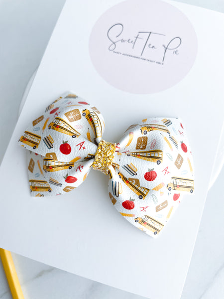 School Bus Modern Lu Hair Bow