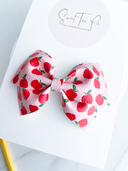 An Apple a Day Modern Lu Hair Bow