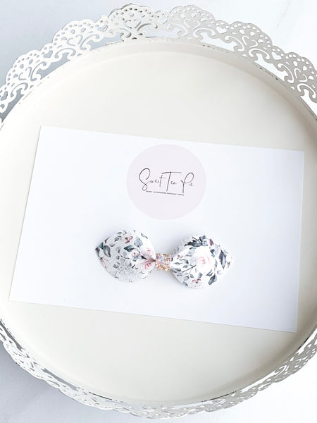 Elegant Blush Petite Hair Bow
