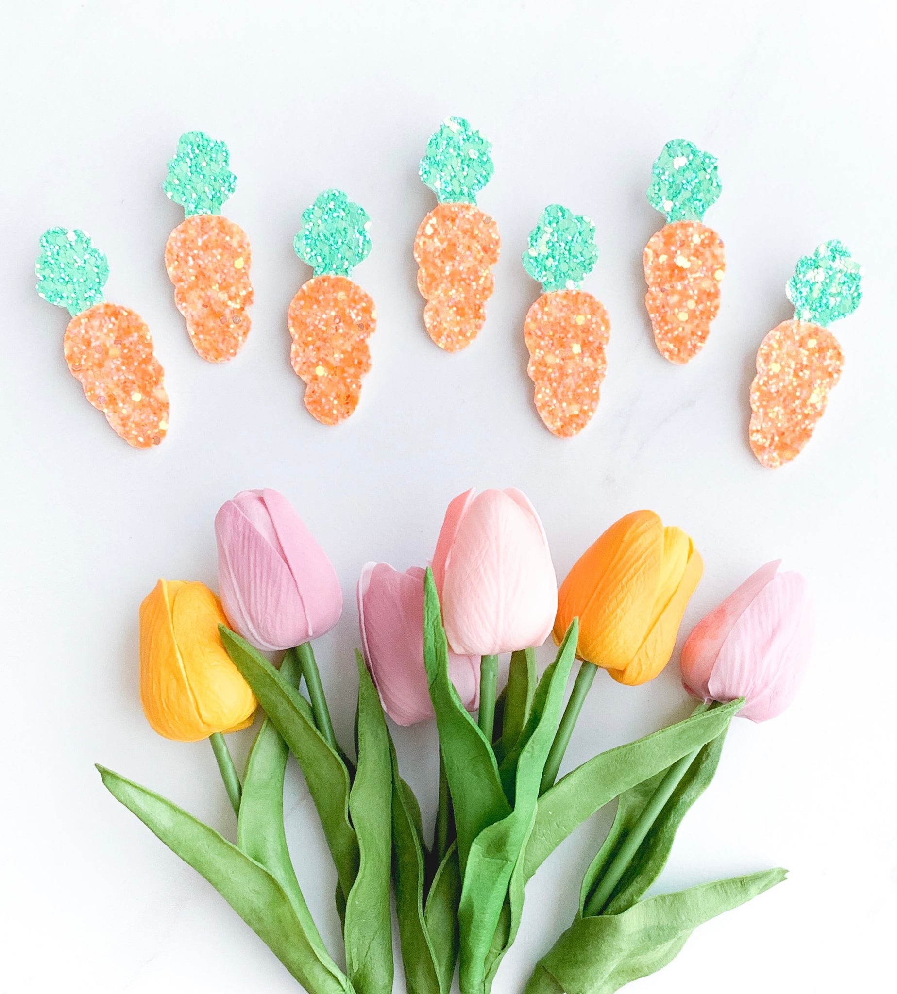 Glitter Carrot Glam Clip