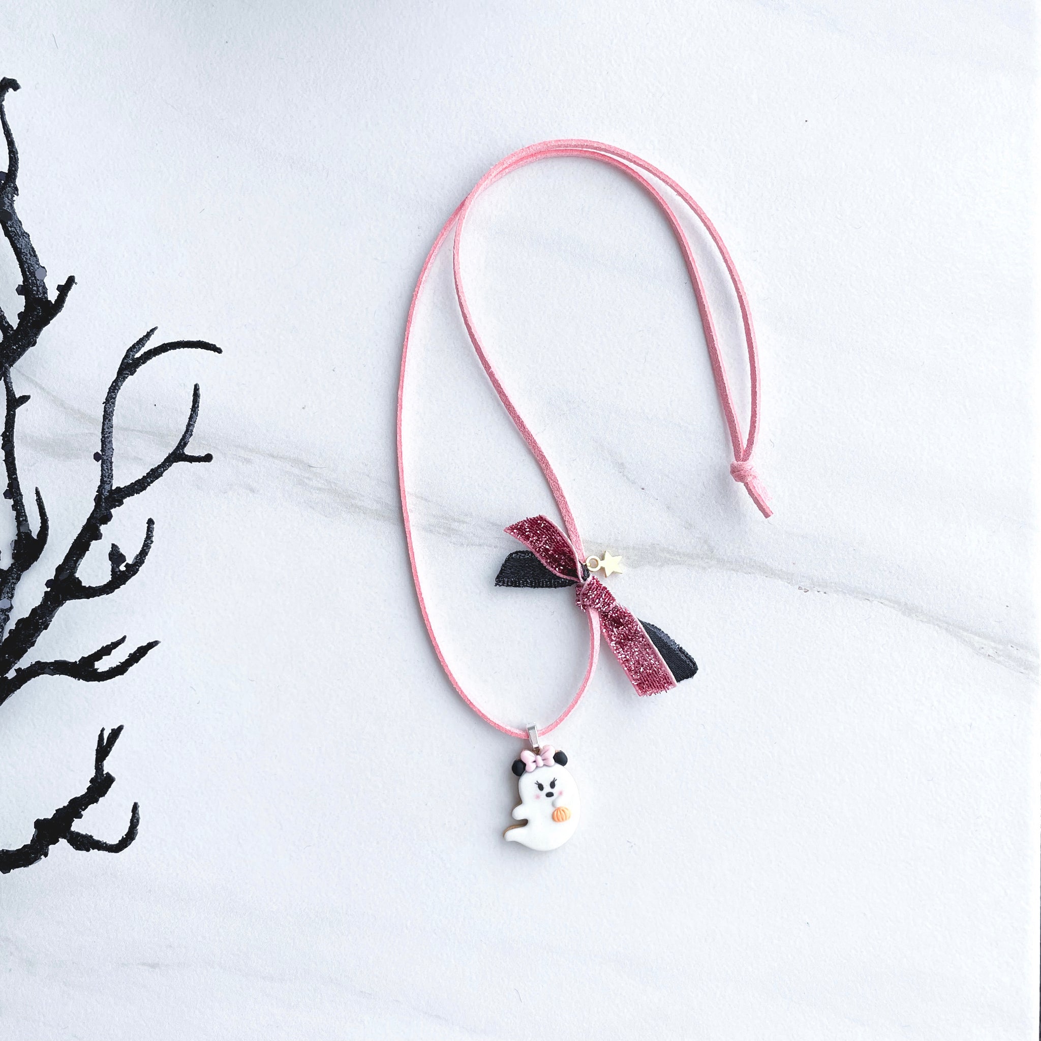 Minnie Ghost Necklace