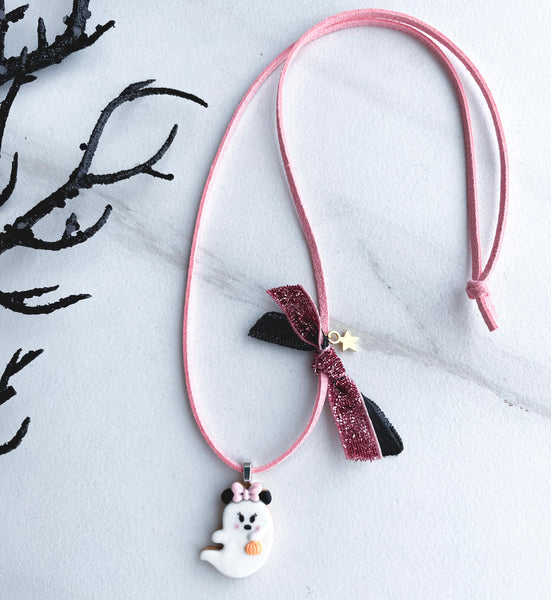 Minnie Ghost Necklace