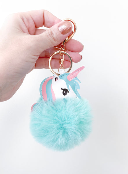 Mint Unicorn Keychain