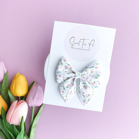 Rosebuds Sailor Hair Bow