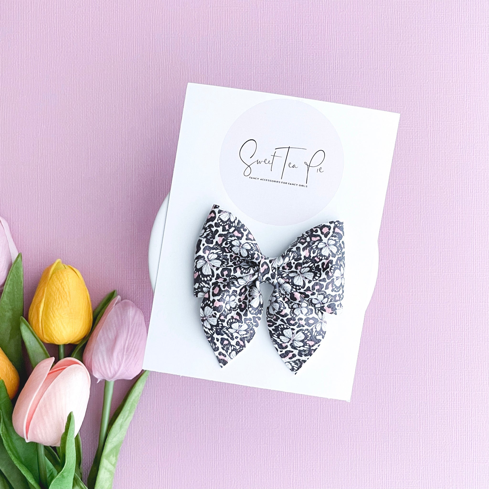 Leopard Butterfly - Sailor Hair Bow