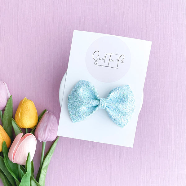 Sky Blue Modern Lu Hair Bow