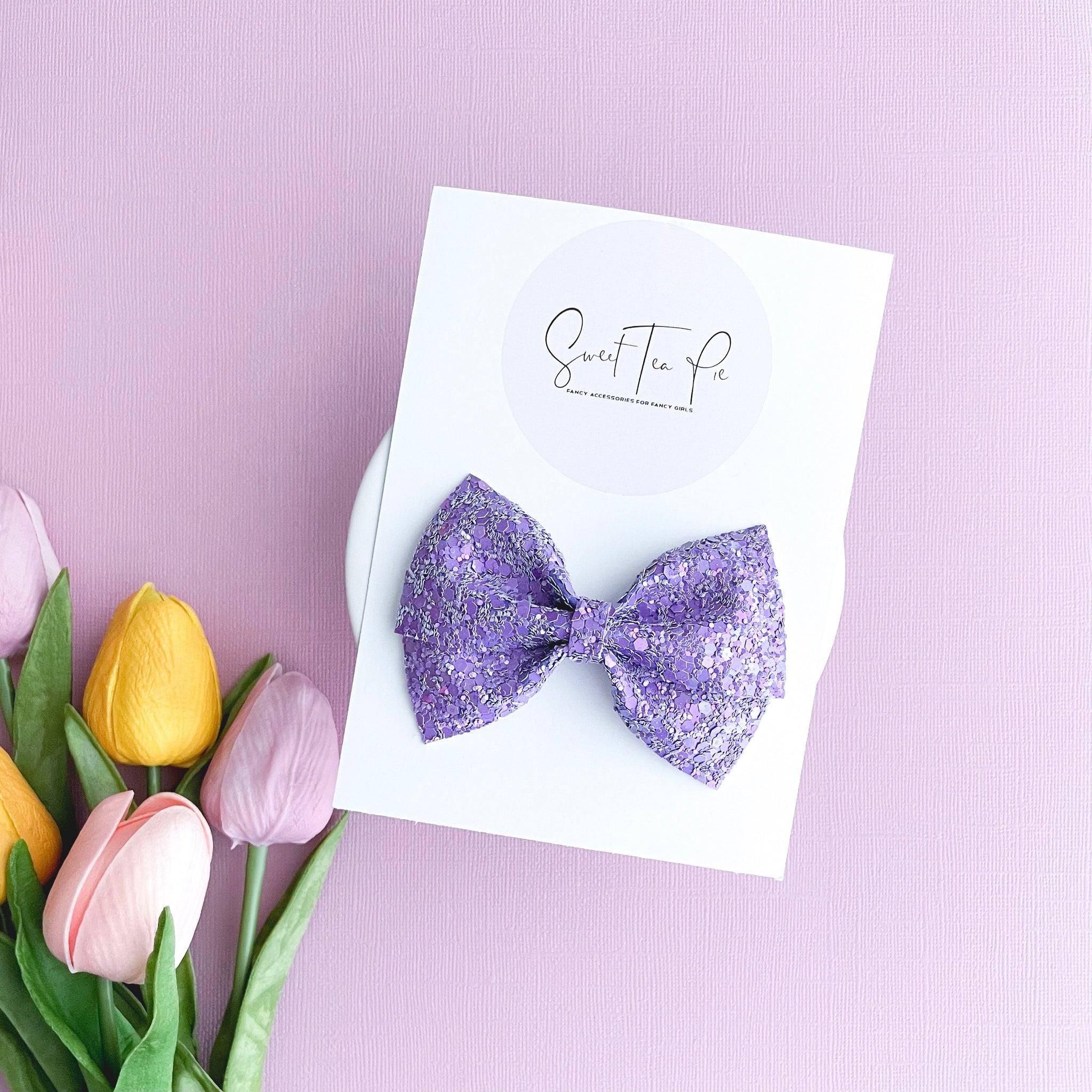 Lilac Blooms Modern Lu Hair Bow