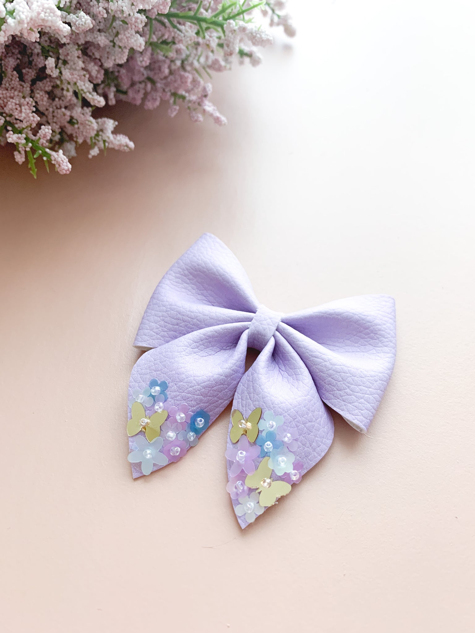 Orchid Butterfly Garden Sequin Dripped Sailor - #3