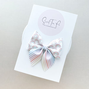 Rainbows - Sailor Hair Bow