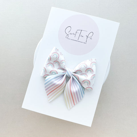 Rainbows - Sailor Hair Bow