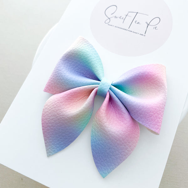 Rainbow Tie Dye - Sailor Hair Bow