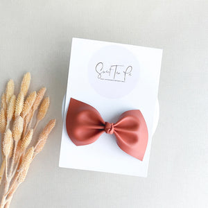 Pumpkin Spice Knot Hair Bow