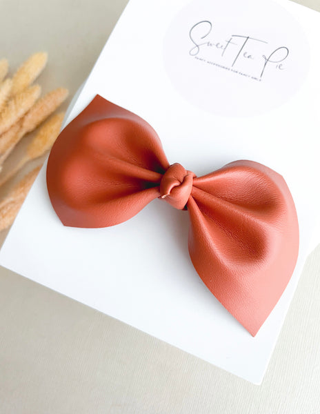 Pumpkin Spice Knot Hair Bow