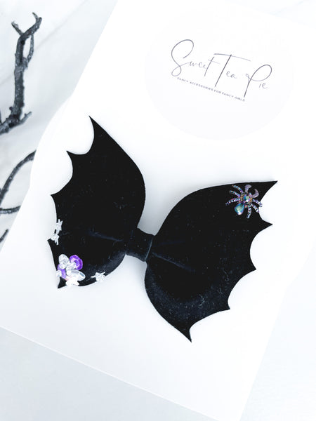 Spider Sequin Batty Hair Clip