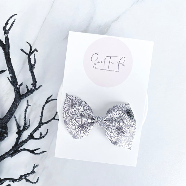 Spider Webs Knot Hair Bow
