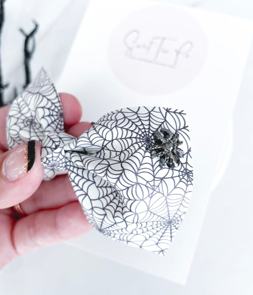 Spider Webs Knot Hair Bow