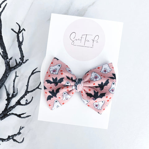 Trick or Treat Fabric Hair Bow