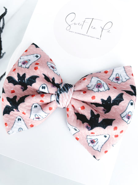 Trick or Treat Fabric Hair Bow