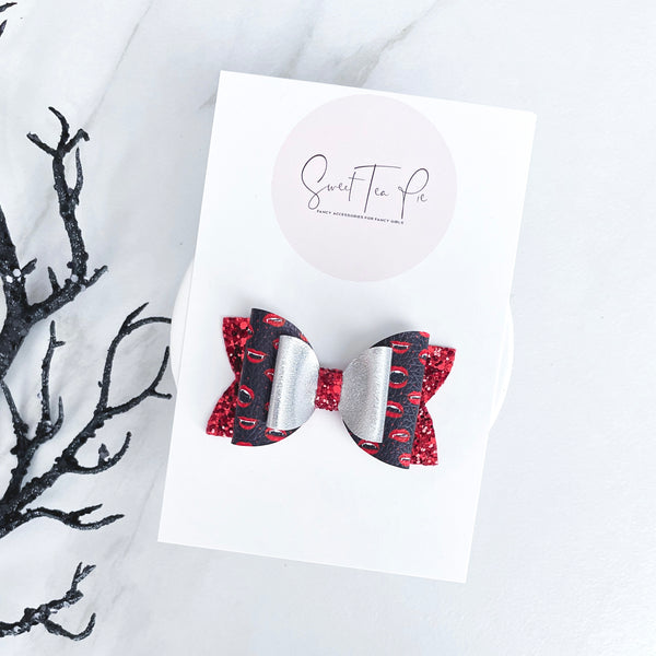 Vampire Double Loop Hair Bow